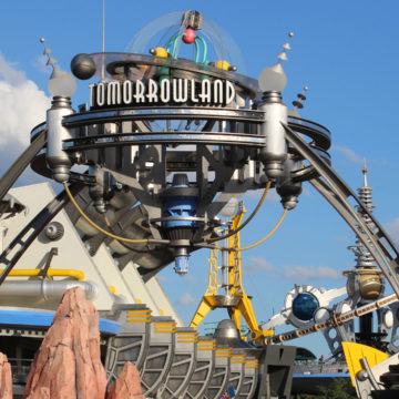 Magic Kingdom Tomorrowland Sign 2015